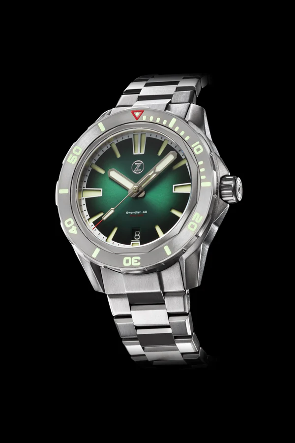 SWORDFISH 40MM TI EMERALD GREEN